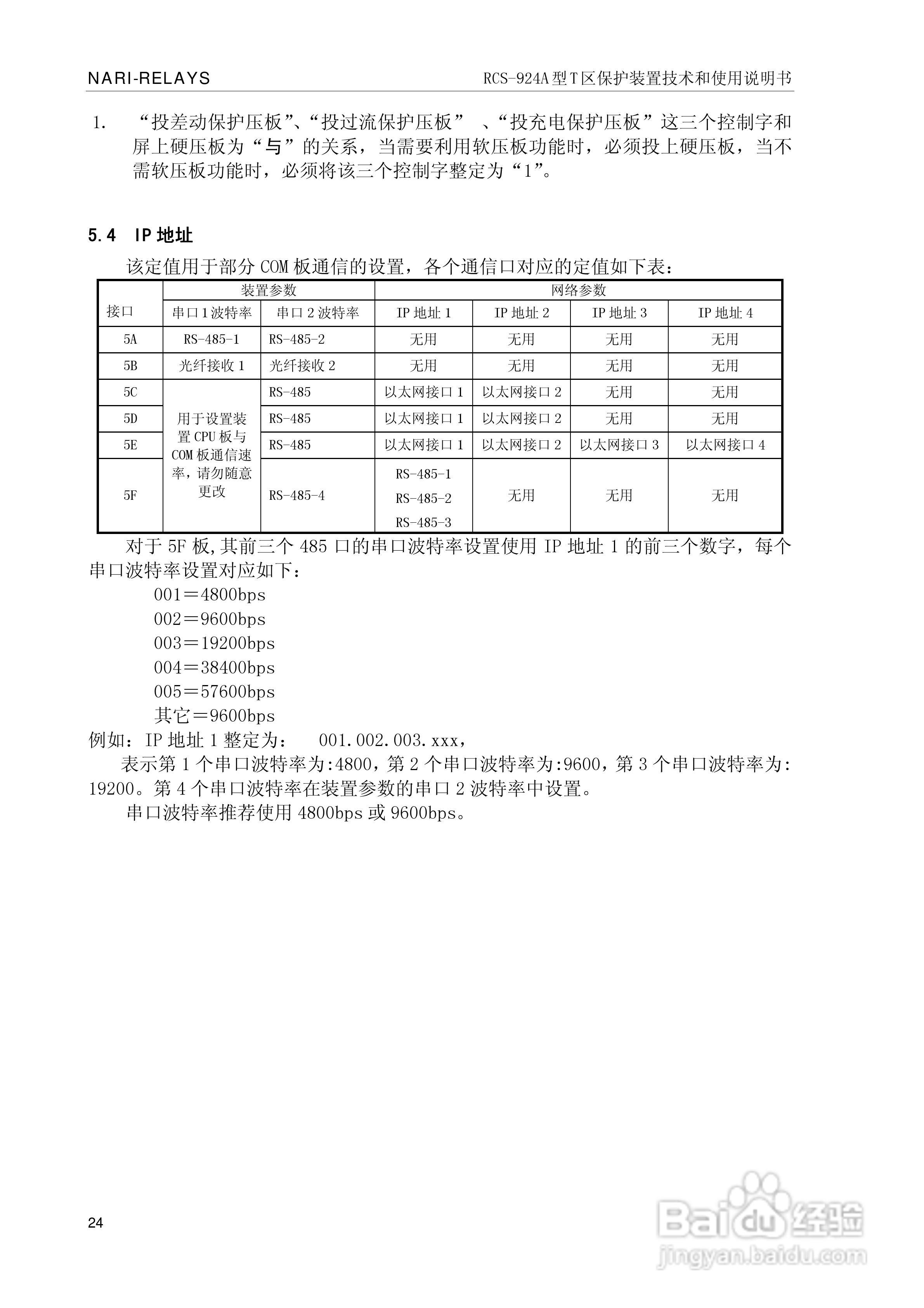 RCS-924A型T区保护装置使用说明书:[3]