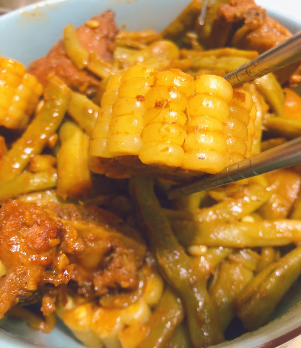豆角排骨一锅出