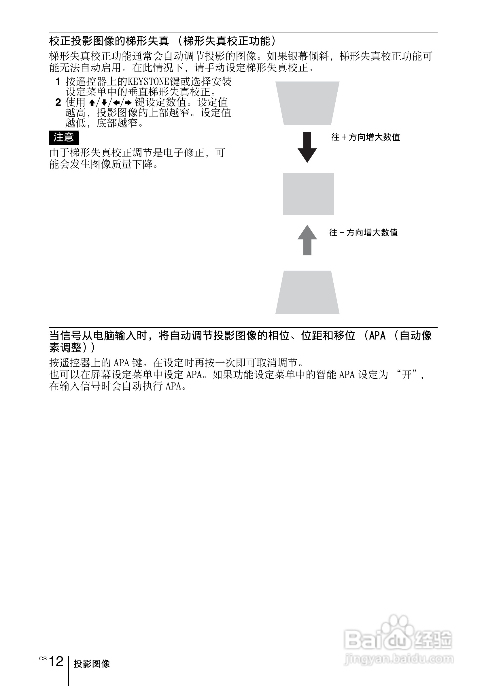 SONY VPL-EW275投影机说明书:[13]