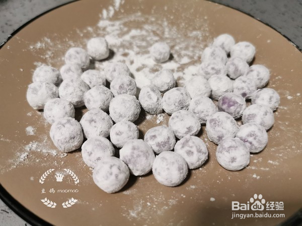 醪糟紫薯圆子汤的做法
