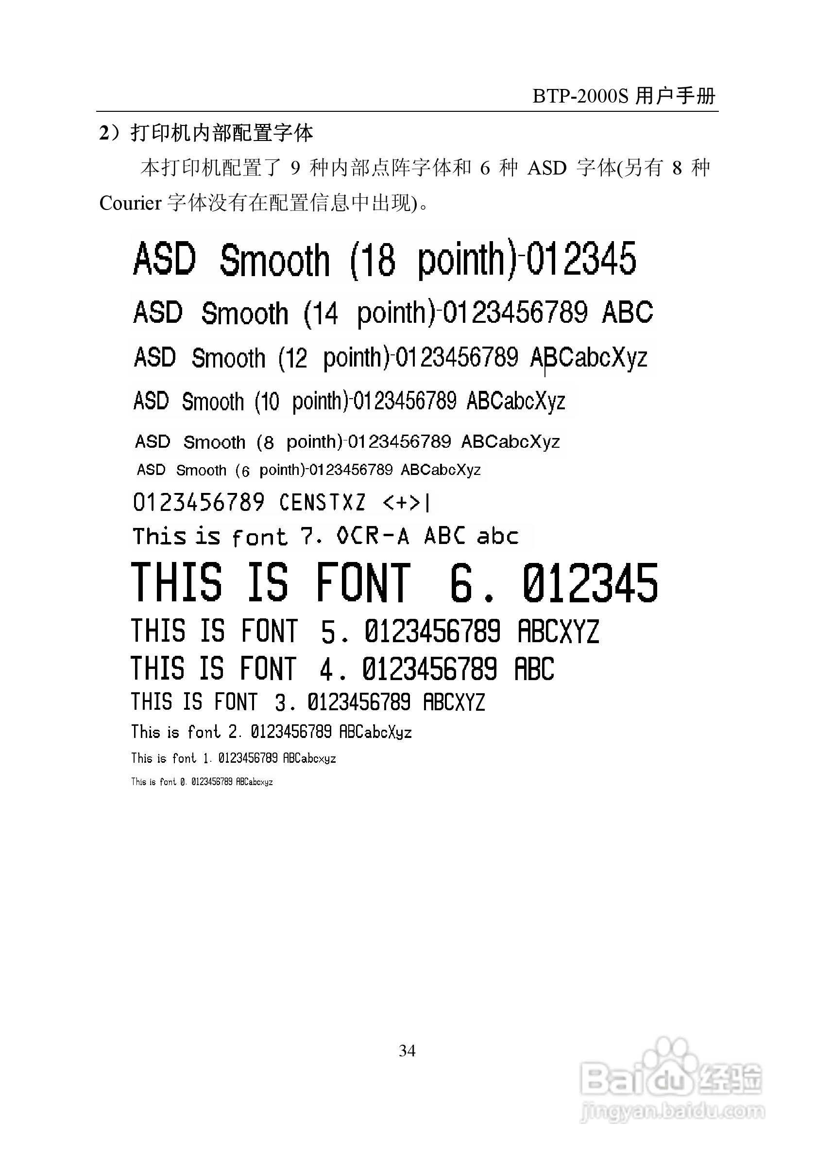 BTP-2000S 标签打印机用户手册:[4]