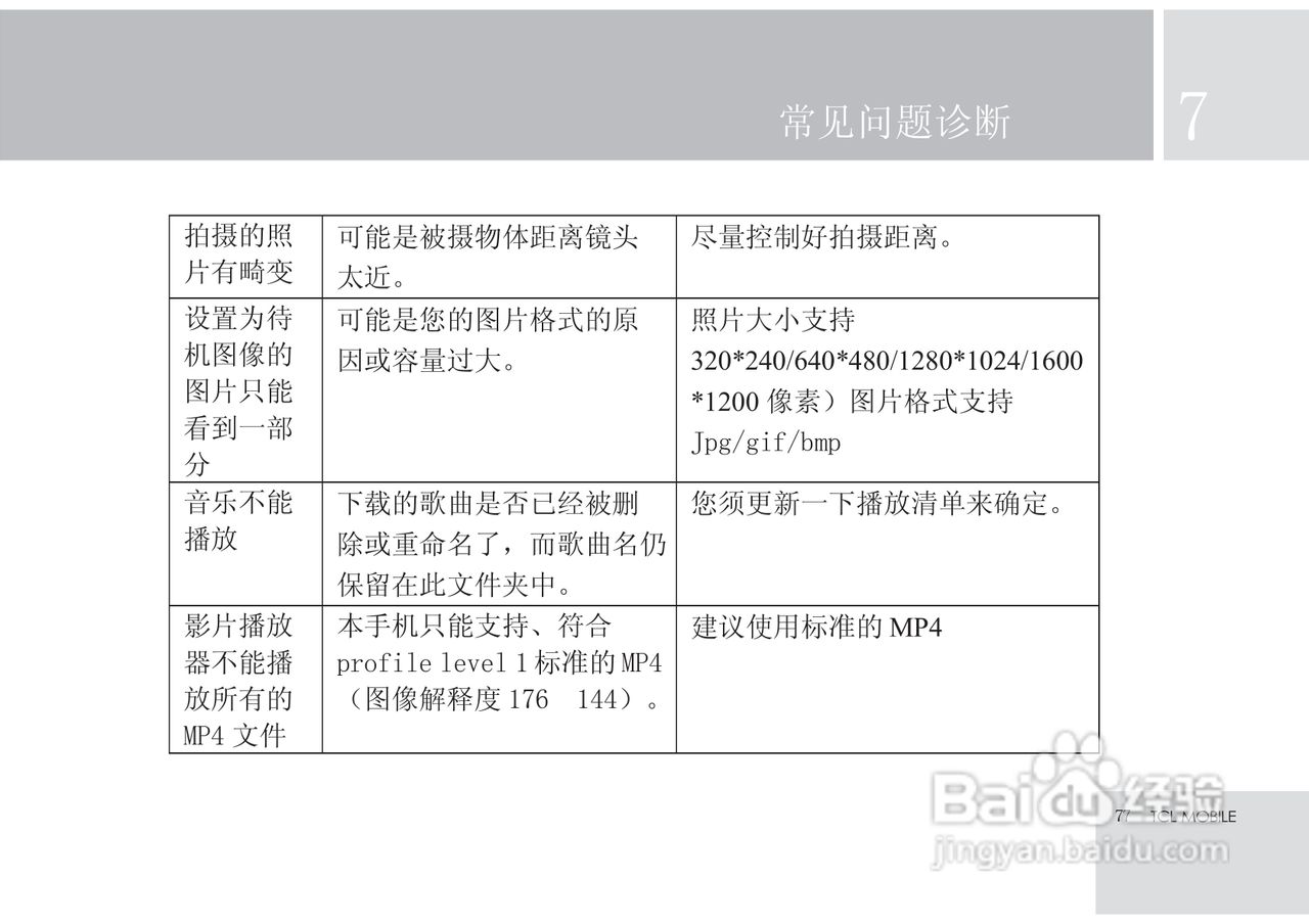 TCL X7手机使用说明书:[8]