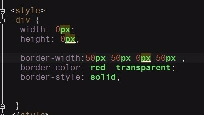 详解css画一个三角形