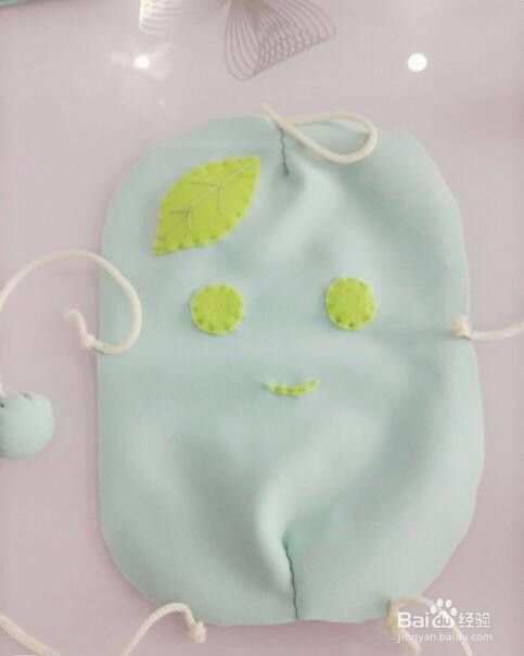 不织布绿豆娃娃