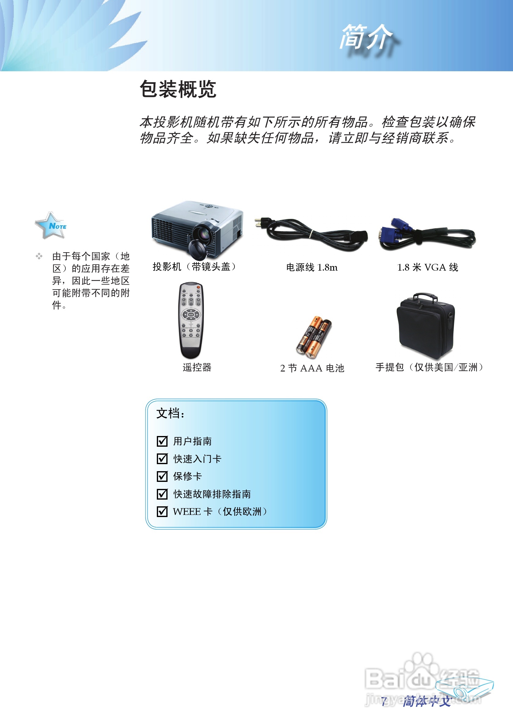 奥图玛投影机EP706型说明书:[1]
