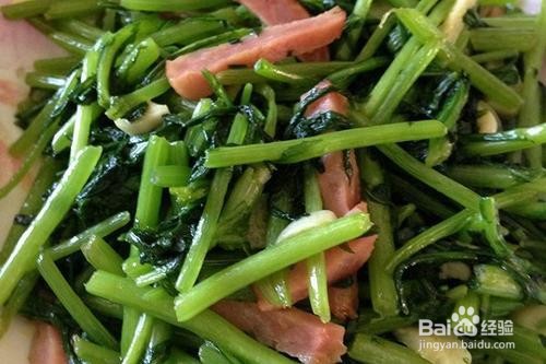 三文治清炒茼蒿