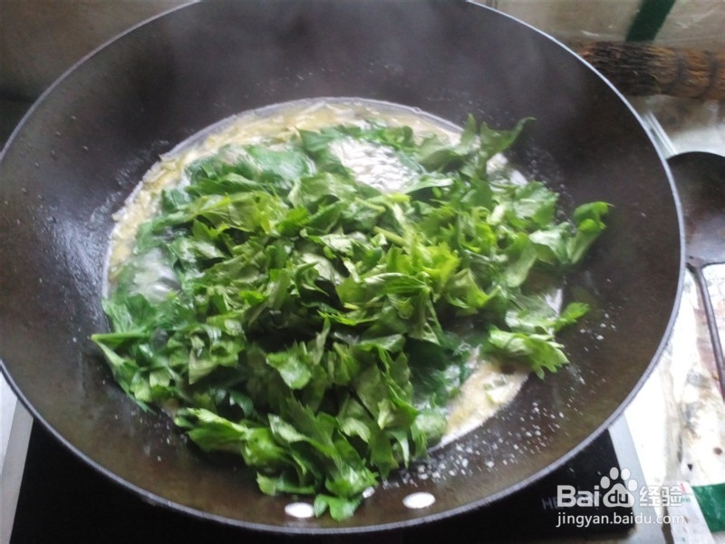 营养煲汤—芹菜叶土豆丝汤