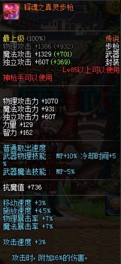 dnf有哪些传说步枪