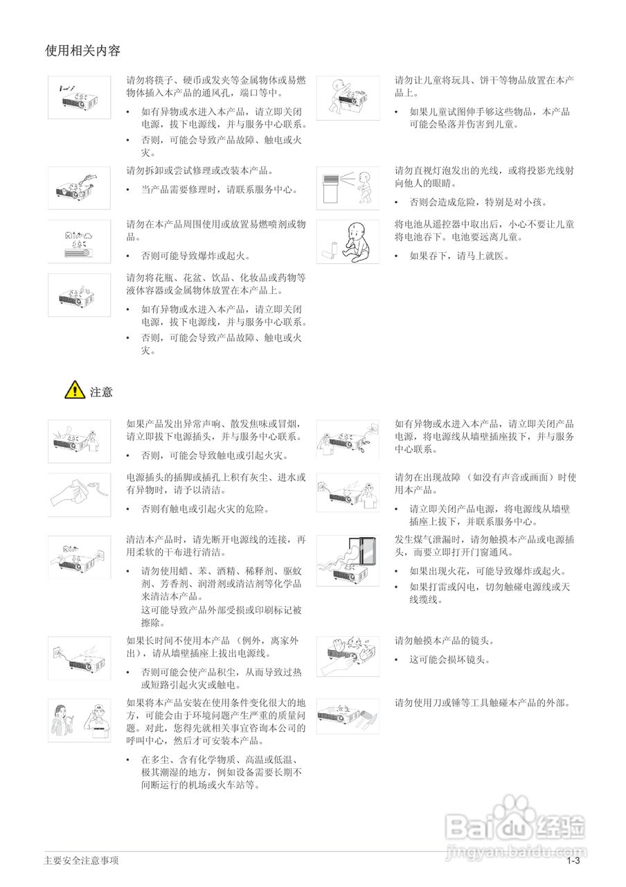 三星SP-M205投影机使用说明书:[1]