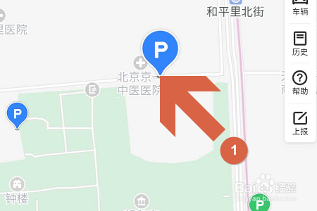 百度地图APP如何查找停车场？