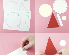 圣诞老人卡片手工制作方法图解教程