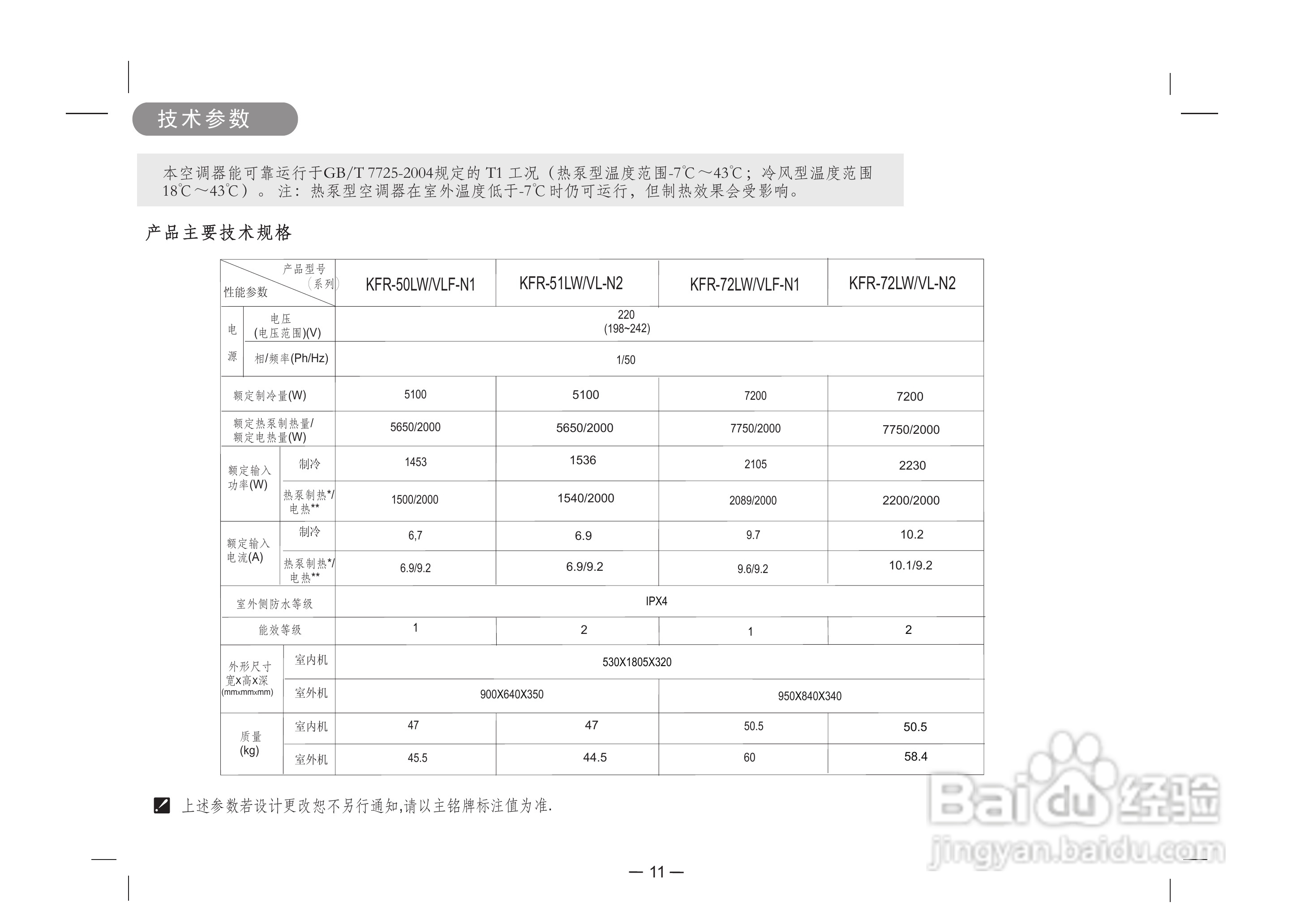 科龙空调柜机KFR-72LW/VL-N2使用安装说明书:[2]