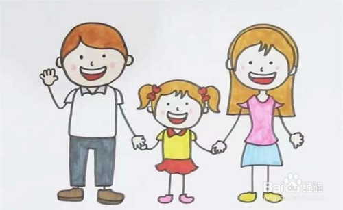 简单的一家人怎么画