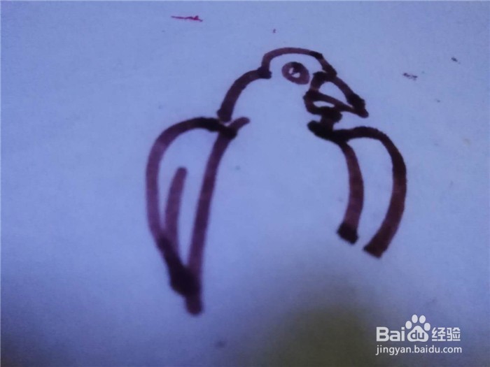 怎么样用简笔画画鹦鹉