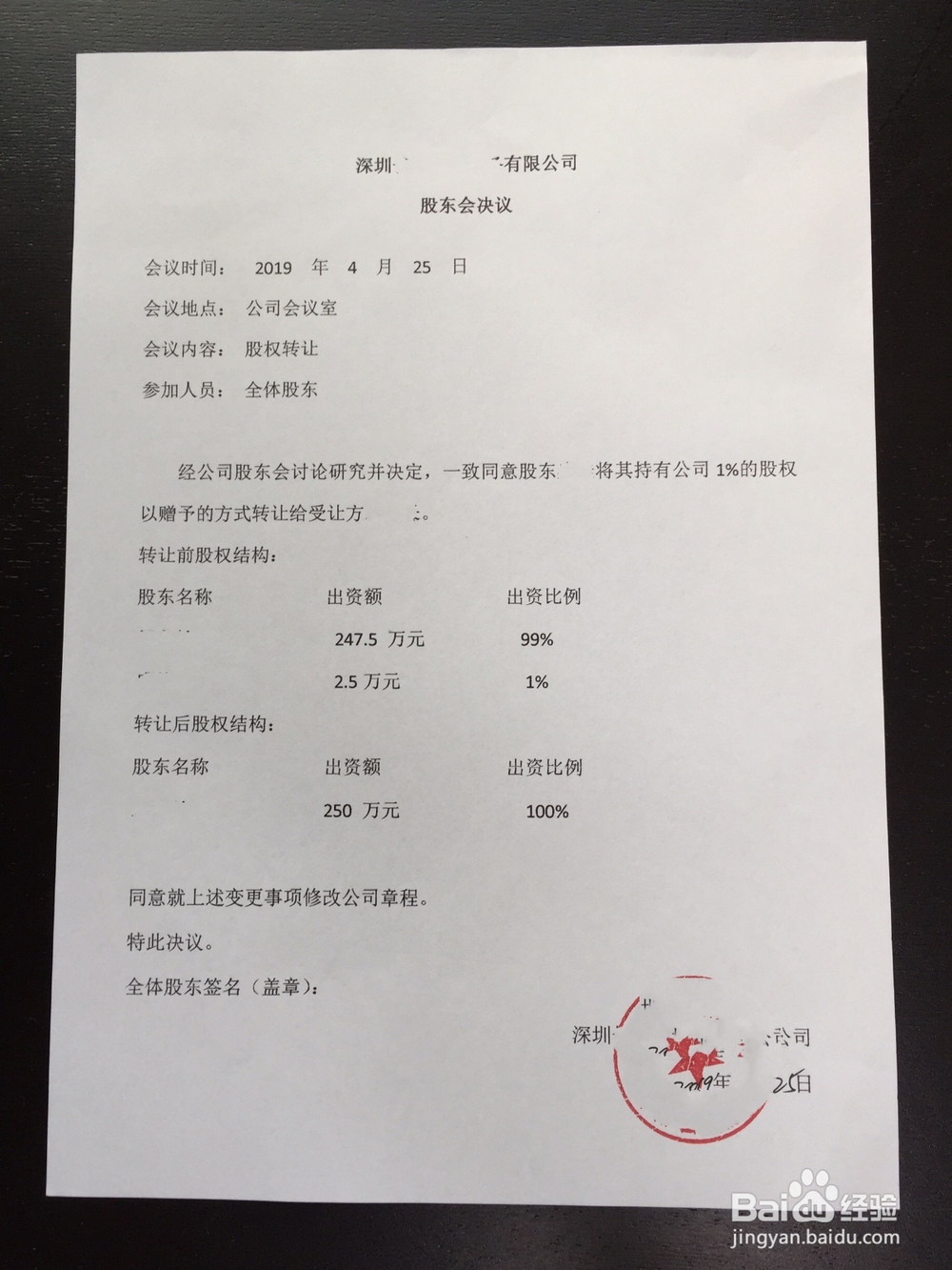 如何办理企业股权更改?