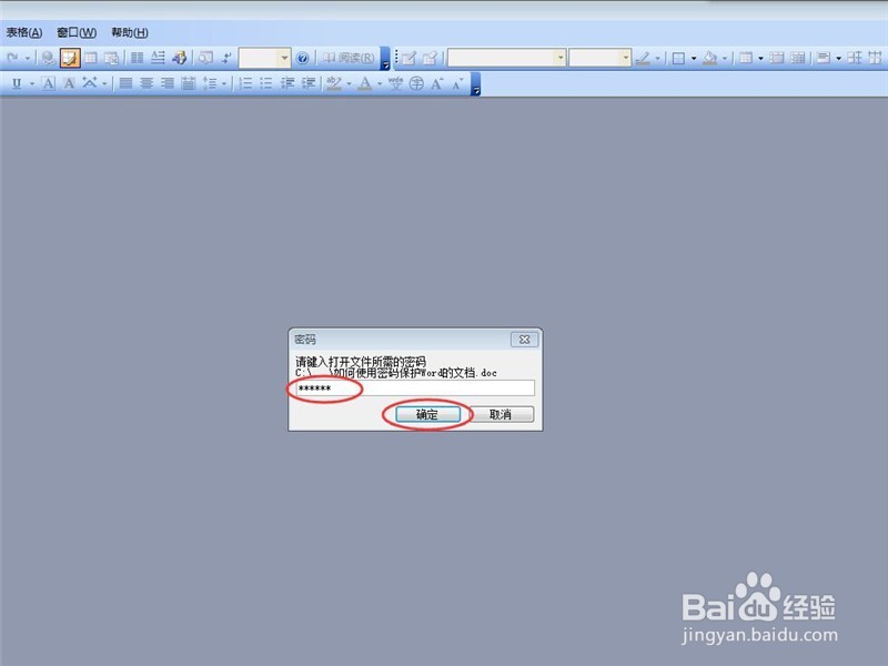 如何使用密码保护Word的文档