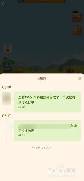 如何查看多多牧场的动态？