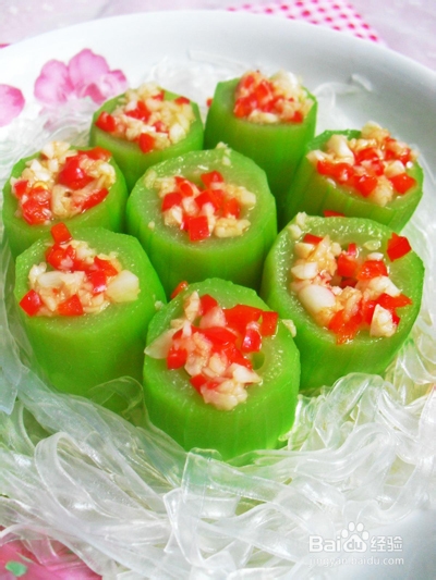 夏季家常菜食谱蒜蓉清蒸丝瓜制作