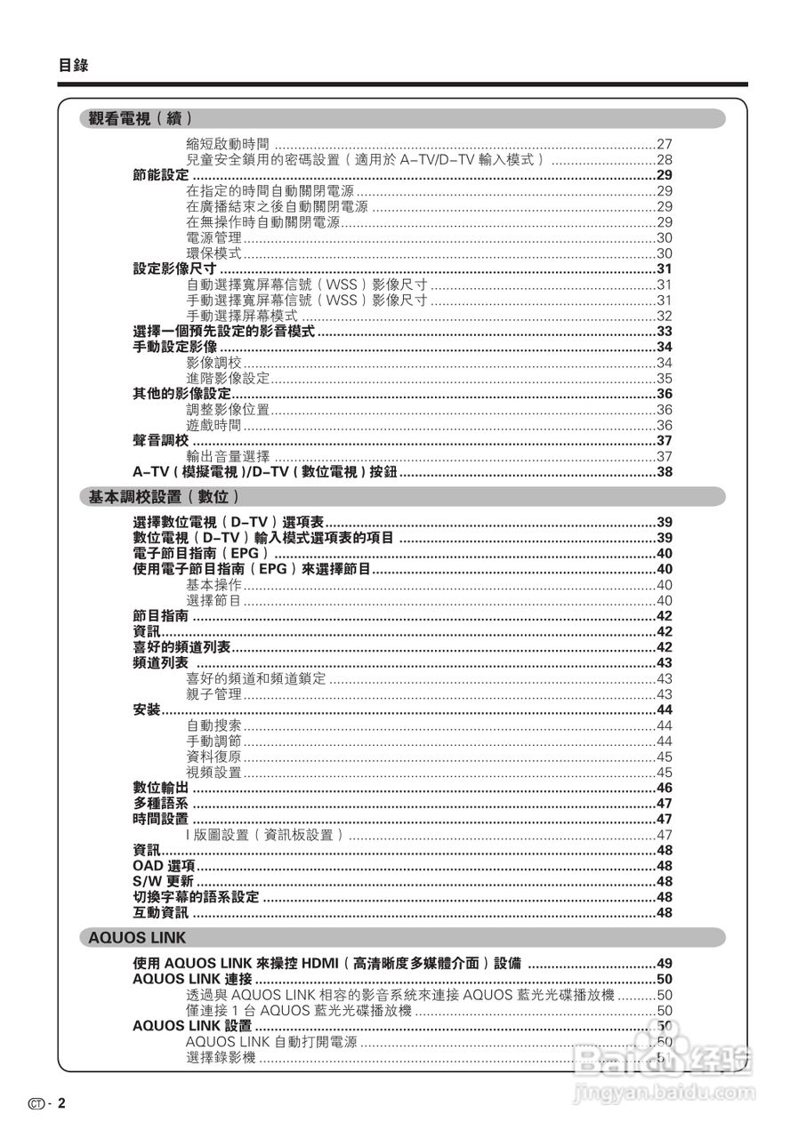 声宝LC-52G77H型液晶电视机说明书:[1]