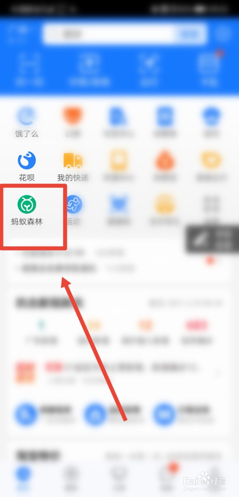 蚂蚁森林怎么挂浇水红包