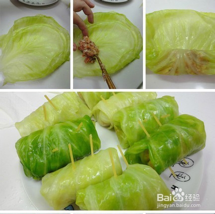 怎么做蕃茄酱口味的卷心菜包肉