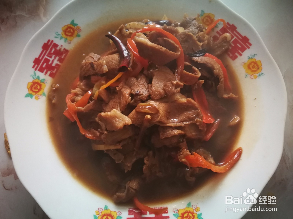 蒜香鲜干红椒肉