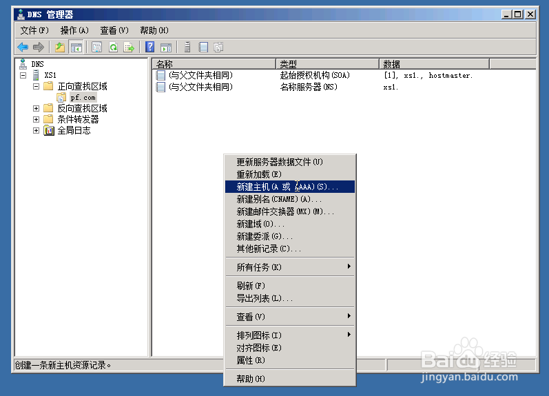 windows server 2008 dns服务器搭建