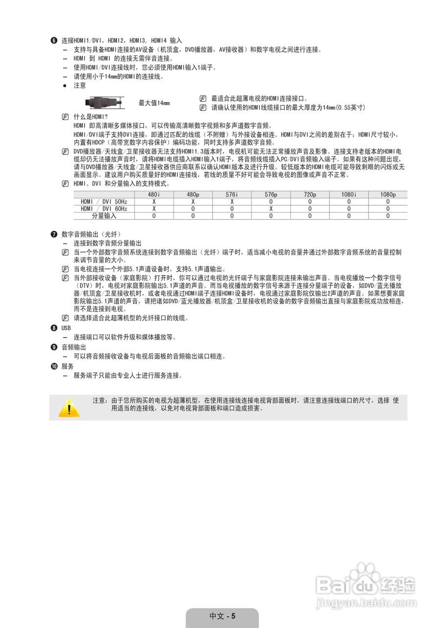 三星UA40B6000VF液晶彩电使用说明书:[1]