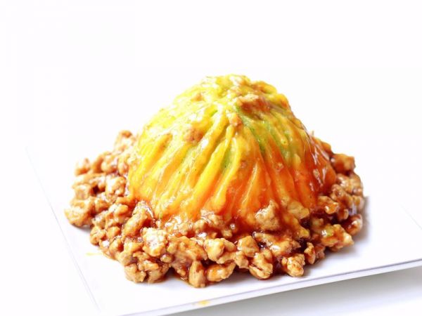 肉末时蔬缤纷土豆泥