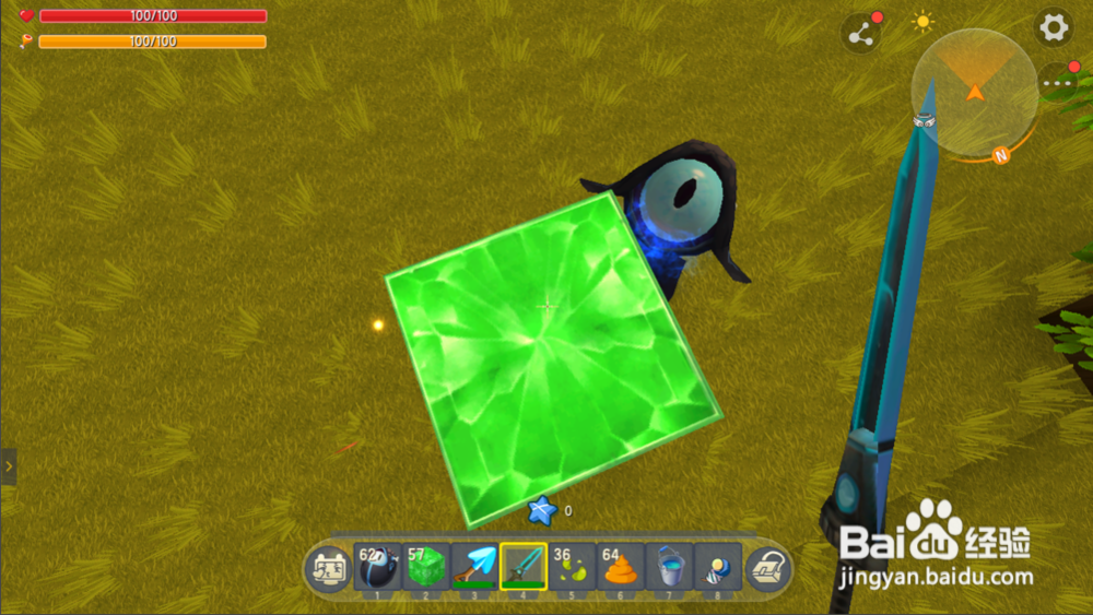 迷你世界如何无伤击杀地心人