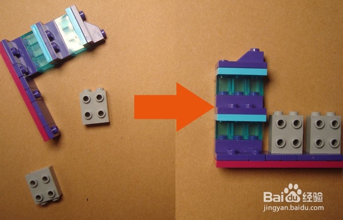 如何用积木拼装物品展示柜模型