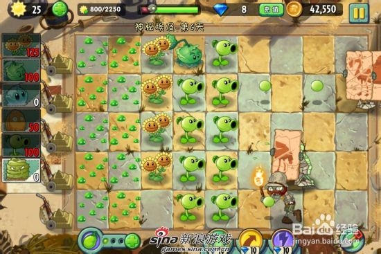 植物大战僵尸2中文版神秘埃及第六关：[2]二星