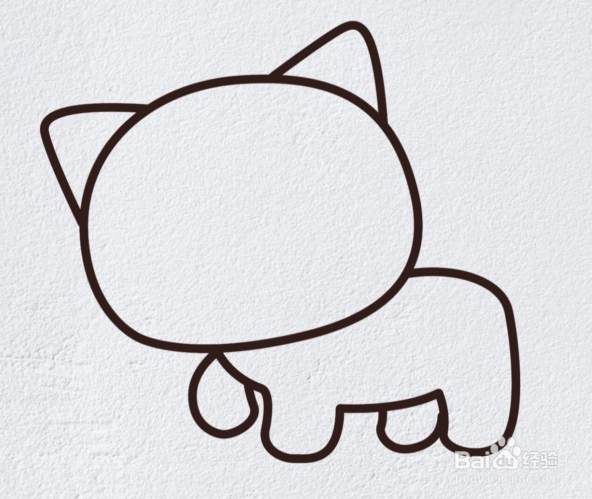 可爱的小猫怎么画