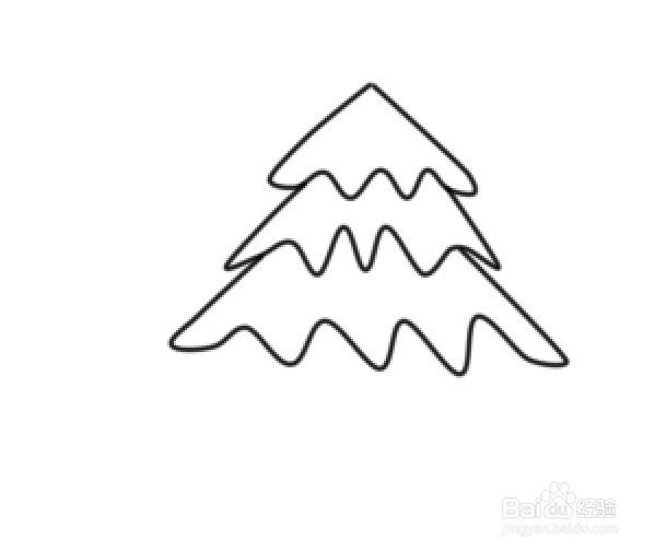 松树简笔画怎么画