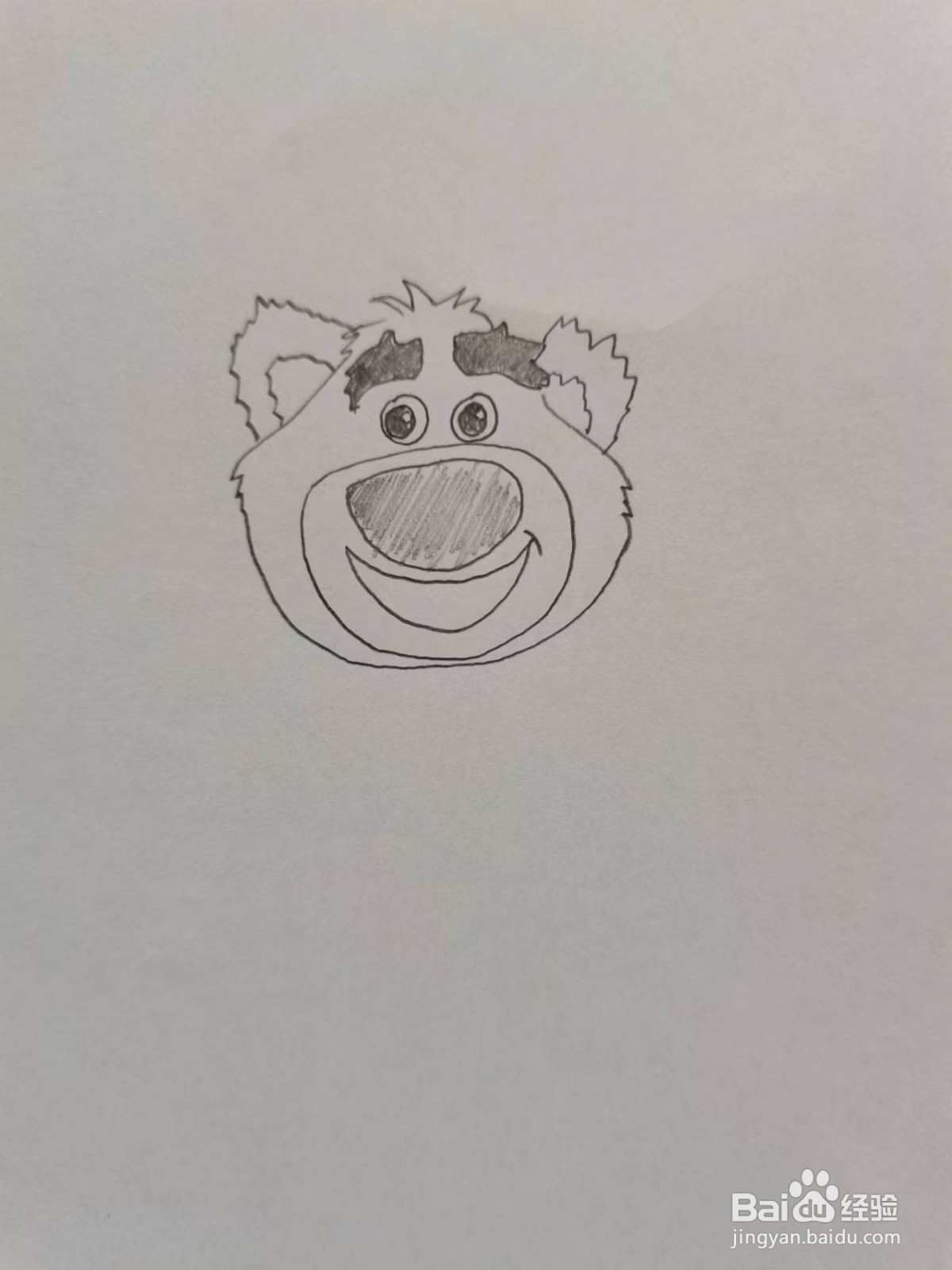 如何画滑稽的笨熊
