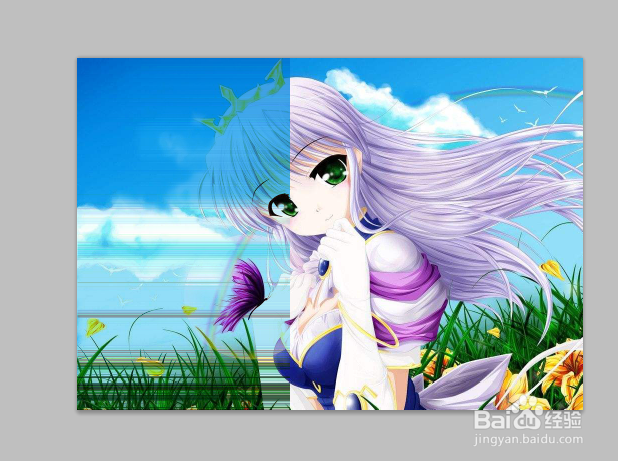 ps彩色抽丝效果怎么做?