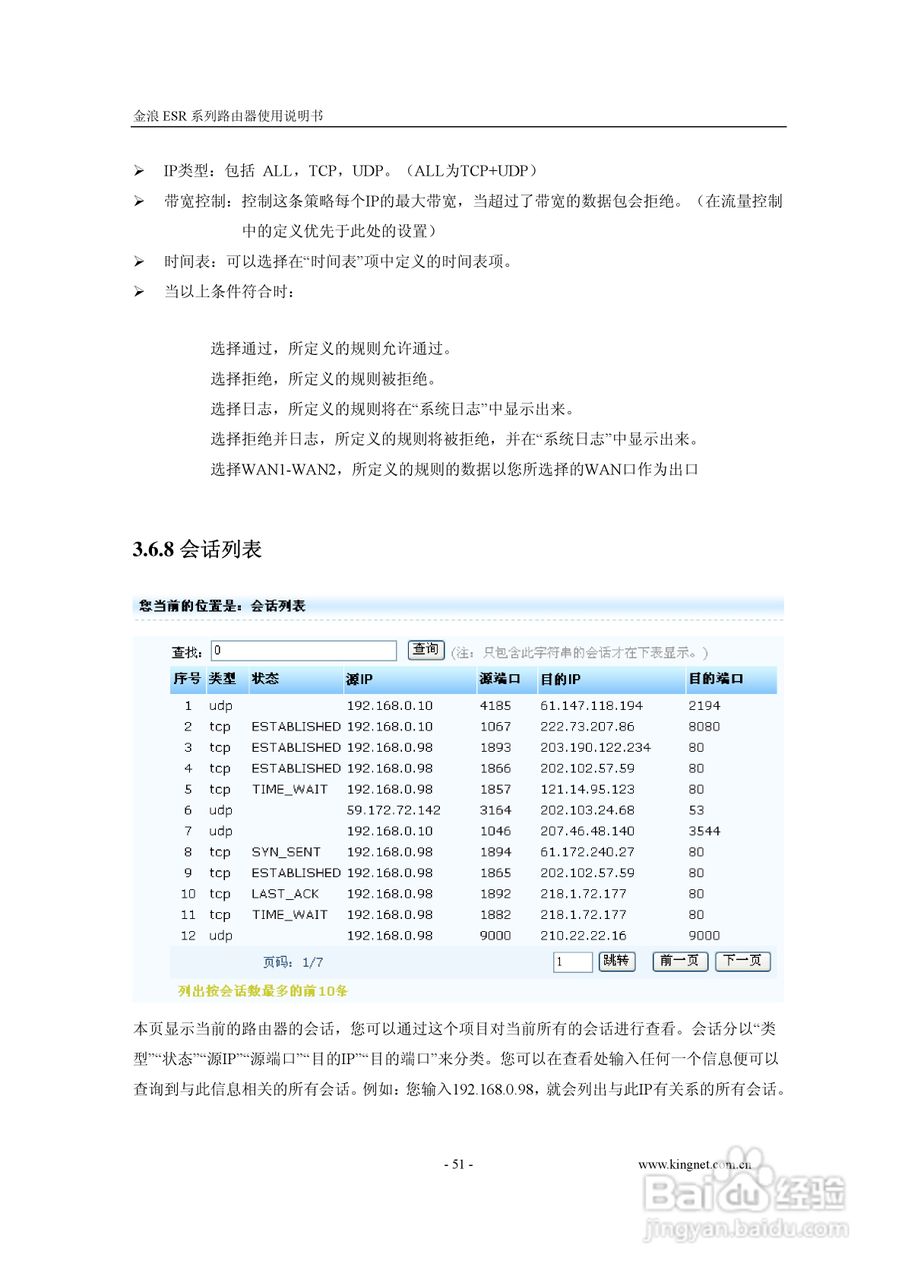 金浪ESR系列路由器使用说明书:[6]