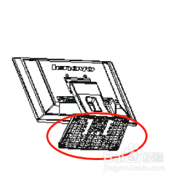 联想电脑LXM-L17AB显示器底座怎么拆