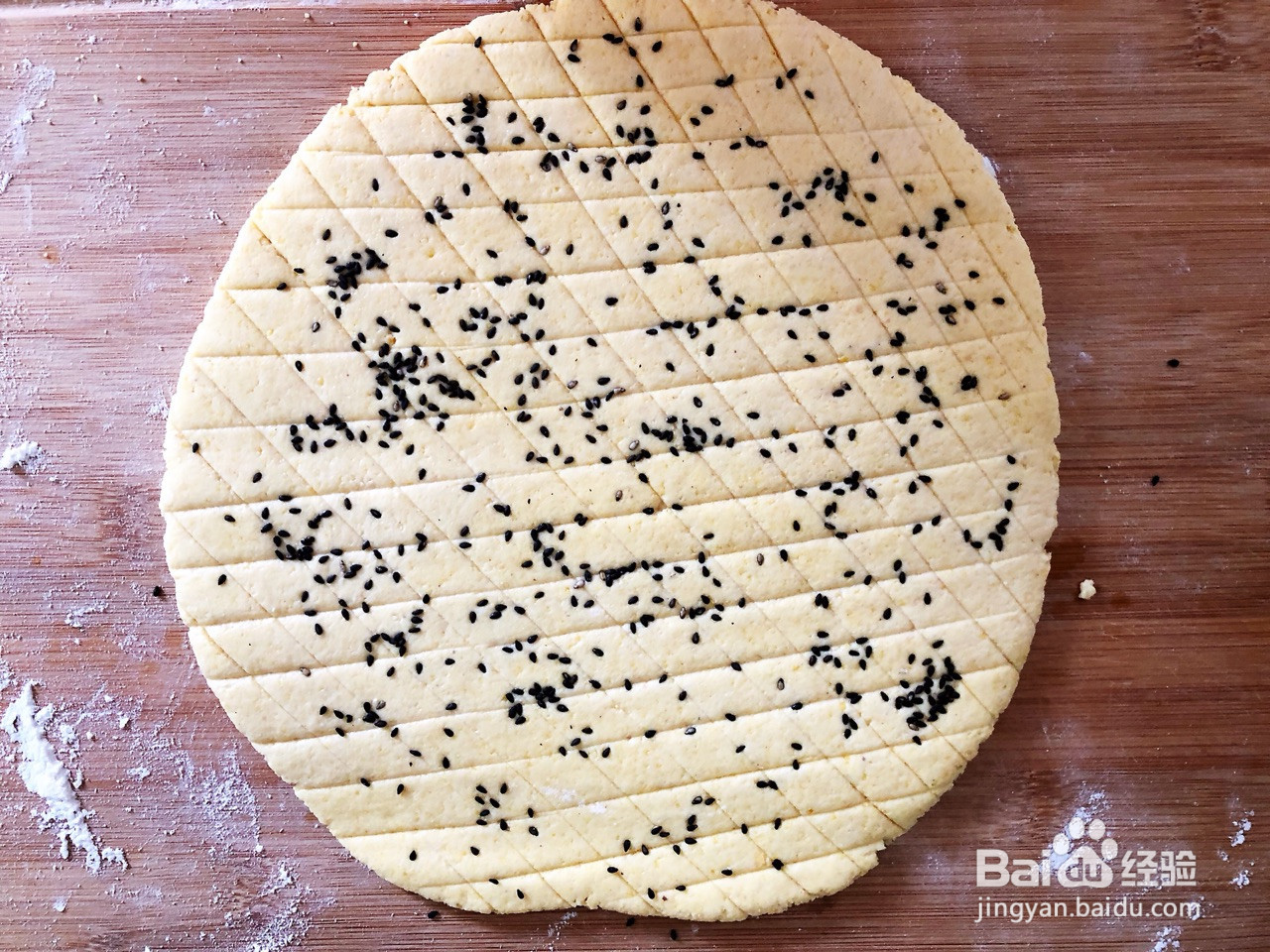 奶香玉米面饼的做法