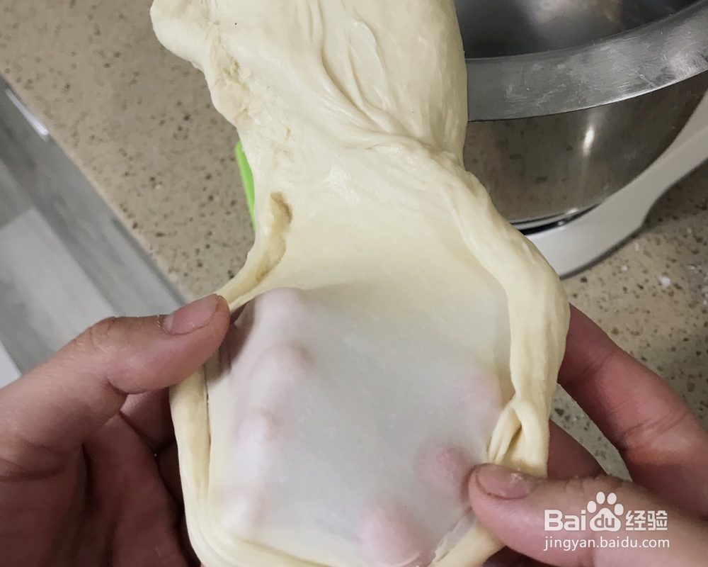 甜点超柔软的中种汉堡胚的教程