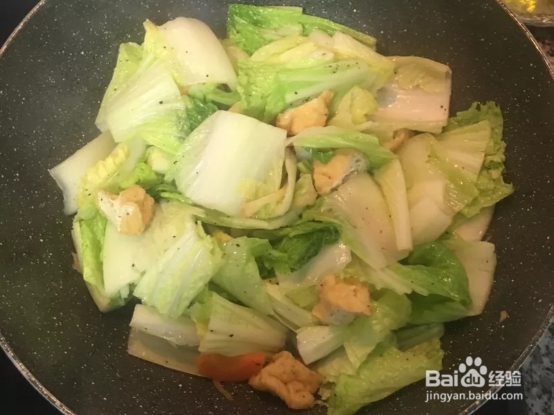 天津油豆腐白菜的做法