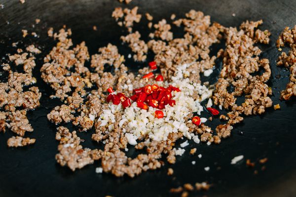 干煸肉末四季豆