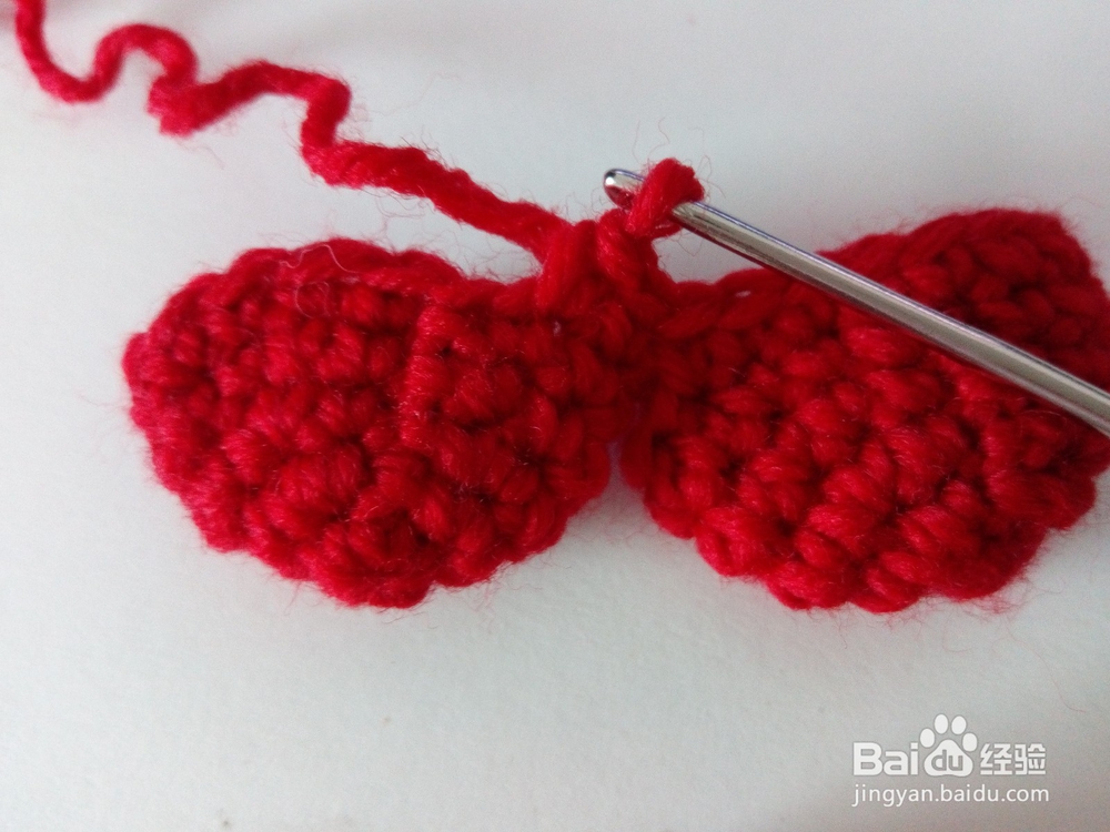[钩针3]怎样钩立体心形玩偶