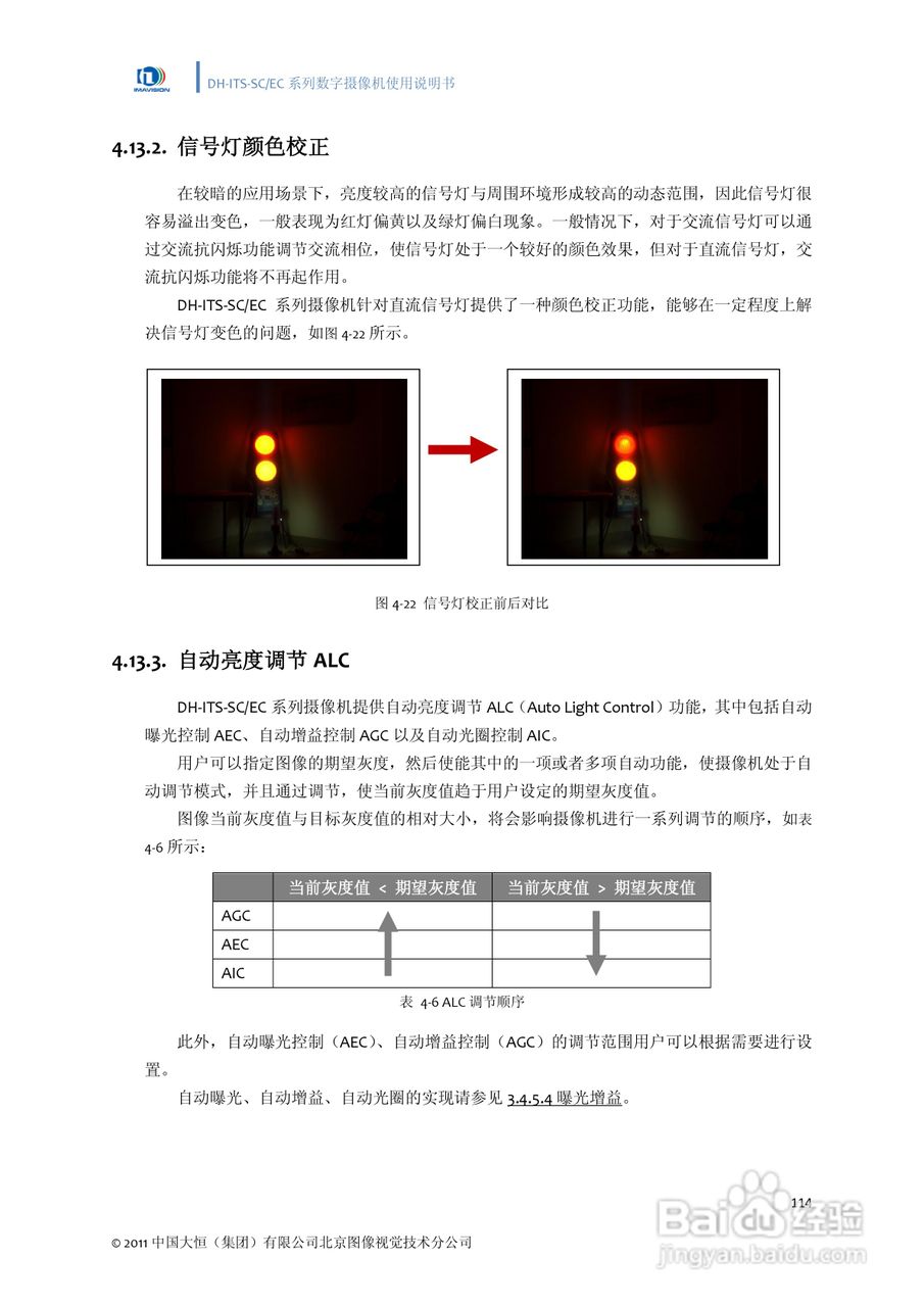 DH-ITS-SC系列数字摄像机使用说明书:[13]