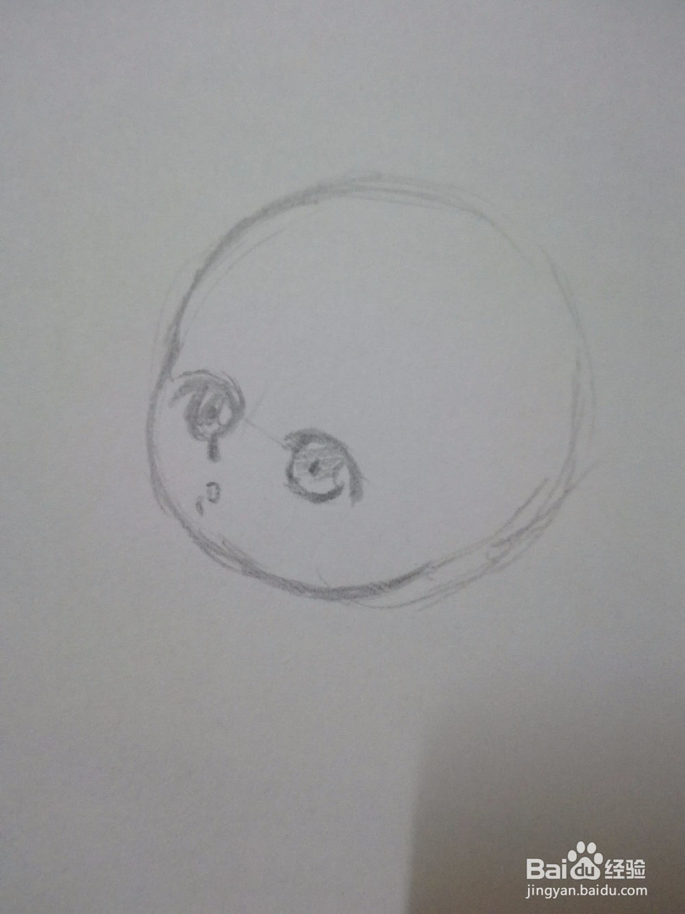 Q版动漫人物头部和五官手绘线稿教程