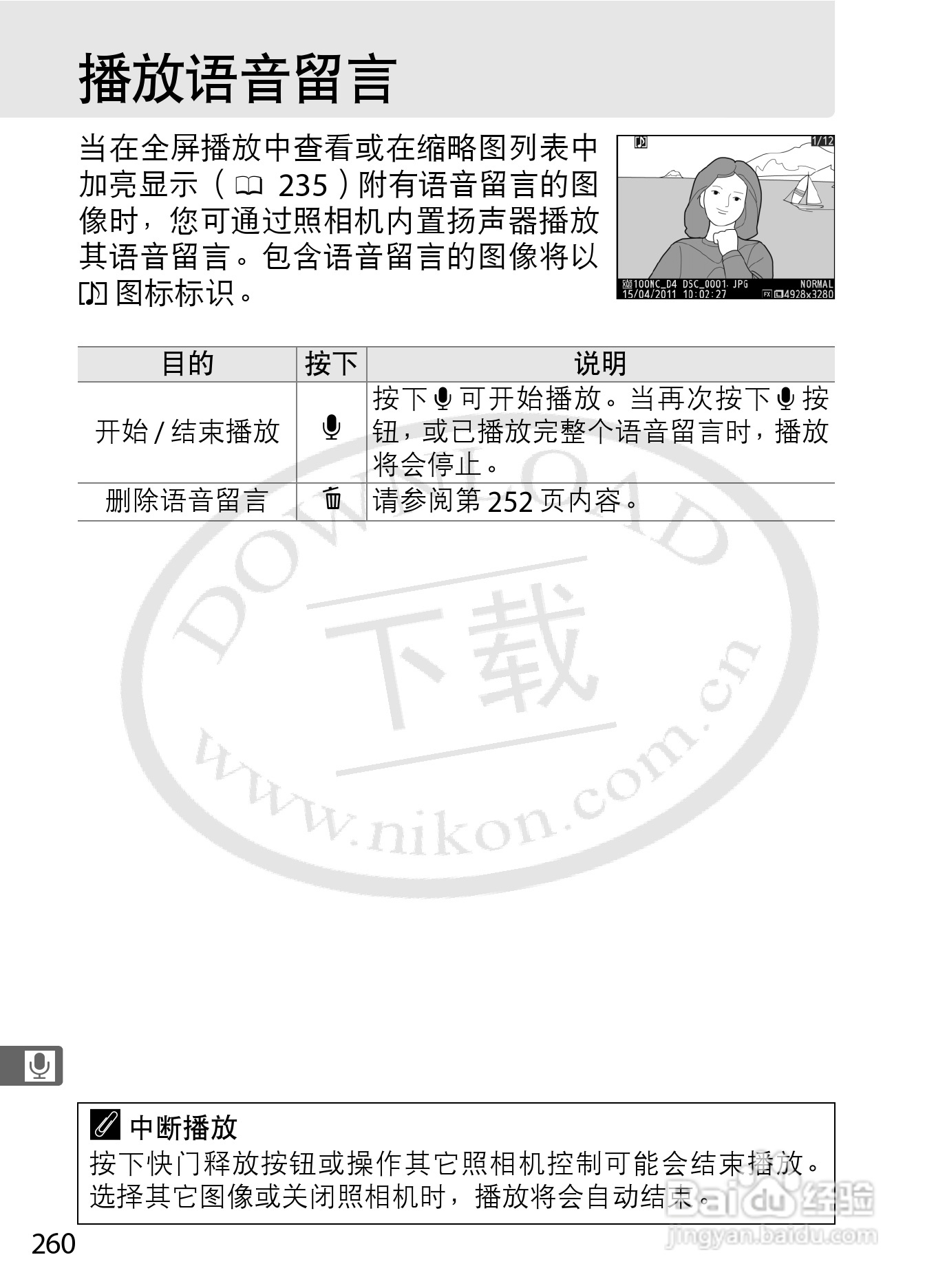 尼康D4数码相机使用说明书:[30]