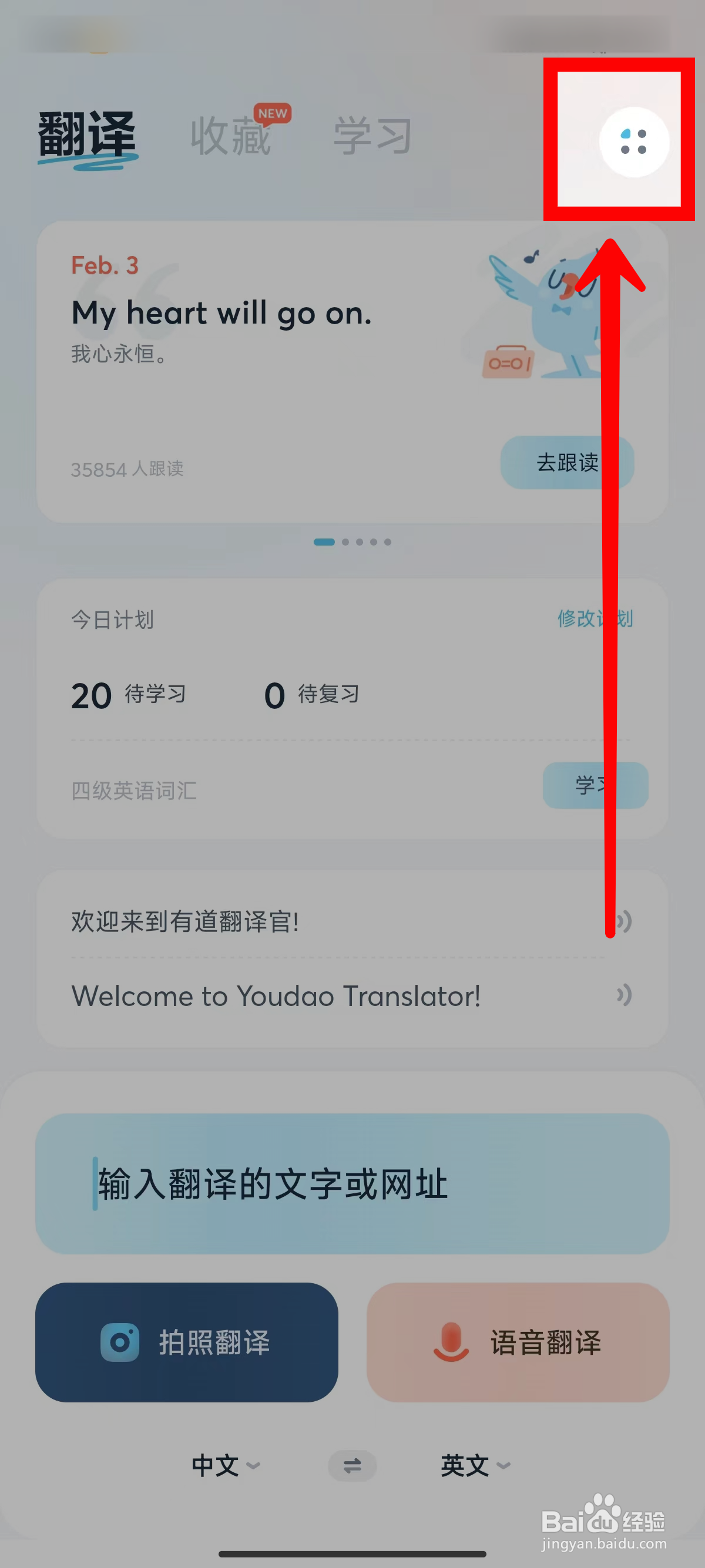 有道翻译官如何开启屏幕翻译功能