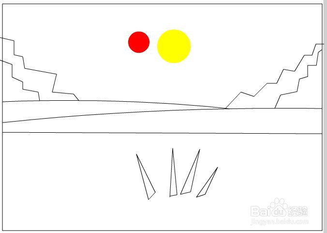 flash绘制一个稻田的背景