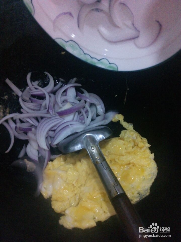 洋葱炒鸡蛋,美味的一道菜