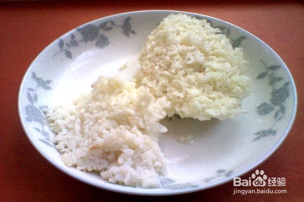 香肠油菜炒米饭------营养美味